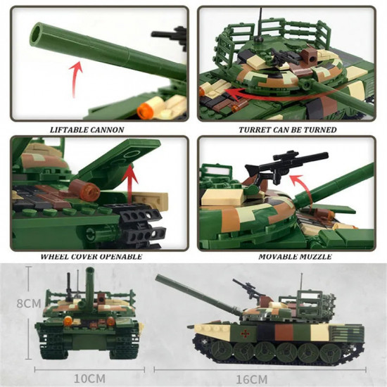 moc military ww2 t72 main battle tank bricks kids toys moc military ww2 t72 main battle tank bricks kids toys