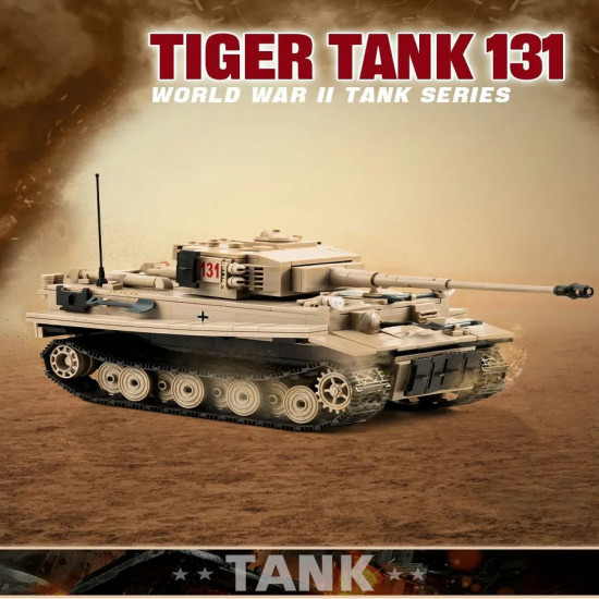 moc military ww2 tank 131 tiger heavy bricks toy moc military ww2 tank 131 tiger heavy bricks toy