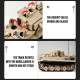 moc military ww2 tank 131 tiger heavy bricks toy moc military ww2 tank 131 tiger heavy bricks toy