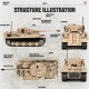 moc military ww2 tank 131 tiger heavy bricks toy moc military ww2 tank 131 tiger heavy bricks toy