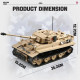 moc military ww2 tank 131 tiger heavy bricks toy moc military ww2 tank 131 tiger heavy bricks toy