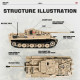 moc military ww2 tank 131 tiger heavy bricks toy moc military ww2 tank 131 tiger heavy bricks toy