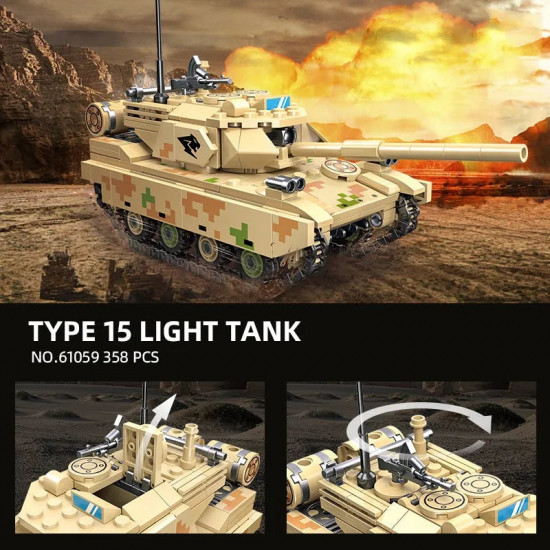 moc military ww2 type 15 light tank bricks toy 61059 moc military ww2 type 15 light tank bricks toy 61059