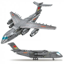 moc military ww2 y-20 transport aircraft bricks toy