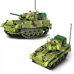 moc military ww2 zbd-03 airborne armored ifv bricks toy
