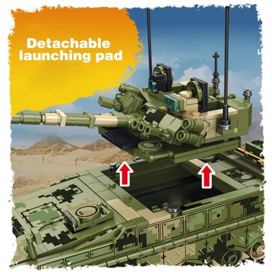 moc military ww2 zbd-04 heavy ifv canon tank bricks toy moc military ww2 zbd-04 heavy ifv canon tank bricks toy