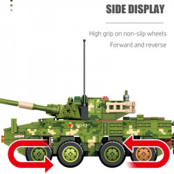 moc military ww2 ztl-11 armored assault ifv bricks toys