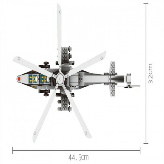 moc military wz-10 gunship helicopter bricks kids toys moc military wz-10 gunship helicopter bricks kids toys