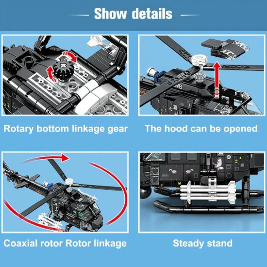 moc military z-11b attack helicopter bricks toys moc military z-11b attack helicopter bricks toys