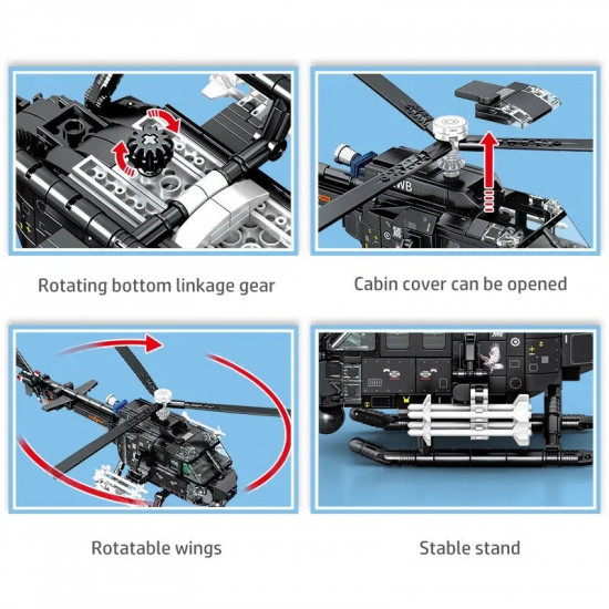 moc military z-11b attack helicopter bricks toys moc military z-11b attack helicopter bricks toys