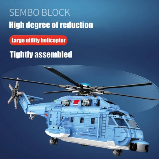 moc military z-18 utility helicopter bricks toys moc military z-18 utility helicopter bricks toys