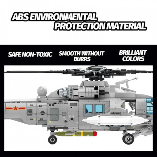 moc military z20 attack helicopter bricks kids toys moc military z20 attack helicopter bricks kids toys