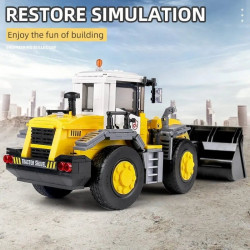 moc mini city bulldozer loader truck car bricks kids toys