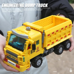 moc mini city heavy dump car truck bricks kids toys