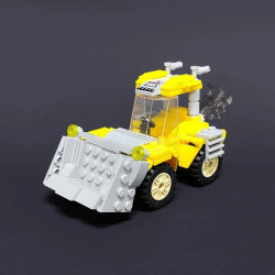 moc mini city scraper shovel trucks bricks toys