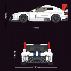 moc mini dodge viper acr racing sports car bricks toys 27011