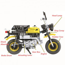 moc mini motorbike motorcycle bricks kids toys 7071