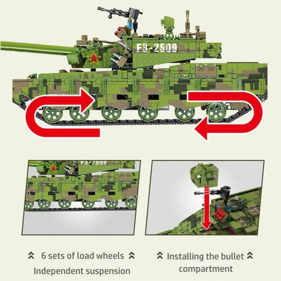 moc motorized 99a main battle rc tank bricks toys moc motorized 99a main battle rc tank bricks toys
