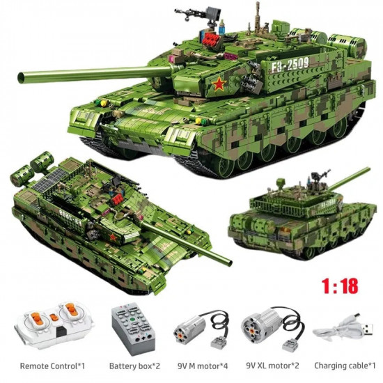 moc motorized 99a main battle rc tank bricks toys moc motorized 99a main battle rc tank bricks toys