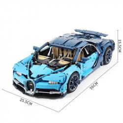 moc motorized app rc bugatti chiron racing car bricks toy