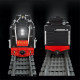 moc motorized app rc qj steam locomotive train bricks toys moc motorized app rc qj steam locomotive train bricks toys