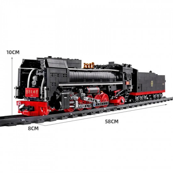 moc motorized app rc qj steam locomotive train bricks toys moc motorized app rc qj steam locomotive train bricks toys