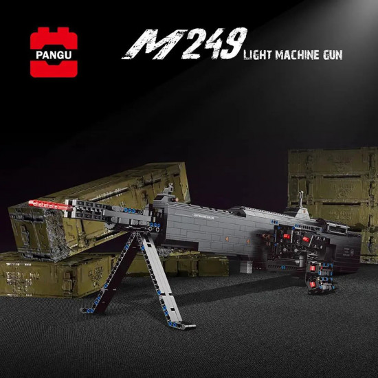 moc motorized burst light machine gun bricks toy 15003 moc motorized burst light machine gun bricks toy 15003