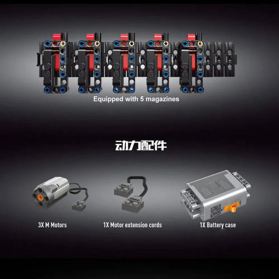 moc motorized burst light machine gun bricks toy 15003 moc motorized burst light machine gun bricks toy 15003