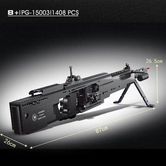 moc motorized burst light machine gun bricks toy 15003 moc motorized burst light machine gun bricks toy 15003
