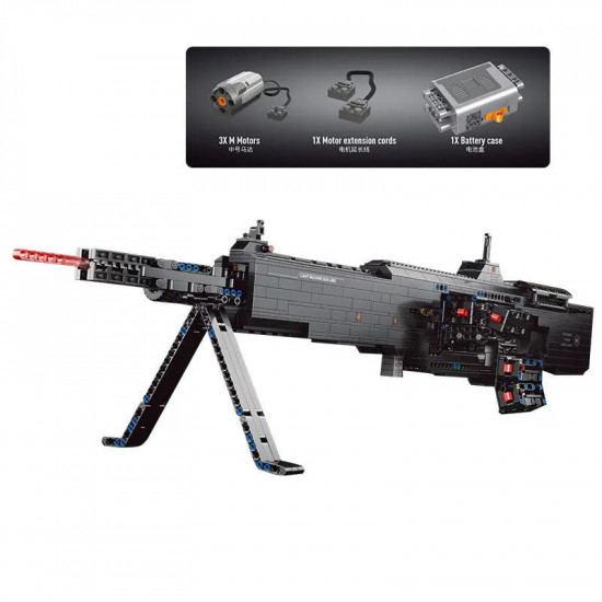 moc motorized burst light machine gun bricks toy 15003 moc motorized burst light machine gun bricks toy 15003