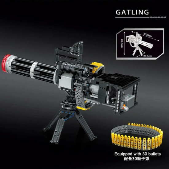 moc motorized gatling heavy machine gun bricks toy 15004 moc motorized gatling heavy machine gun bricks toy 15004