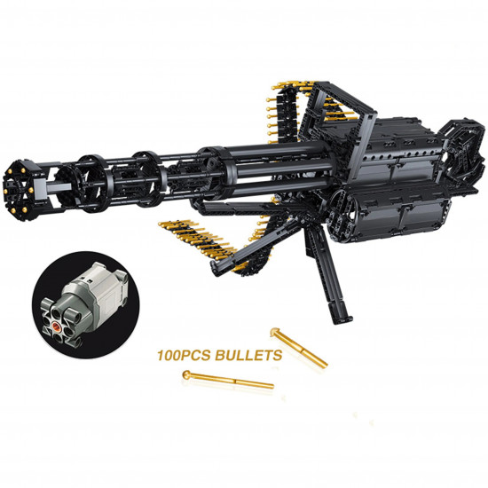 moc motorized military gatling gun cannon bricks toy 86001 moc motorized military gatling gun cannon bricks toy 86001