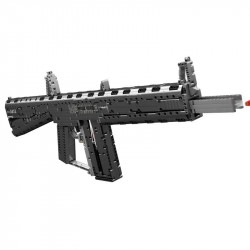 moc motorized mpsaa-12 assault rifle bricks toy 14019