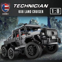 moc motorized off-road suv land cruiser amg bricks toys