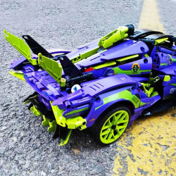 moc motorized rc apollo evo concept roadster bricks toy