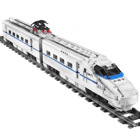 moc motorized rc app high-speed crh2 train bricks toy moc motorized rc app high-speed crh2 train bricks toy