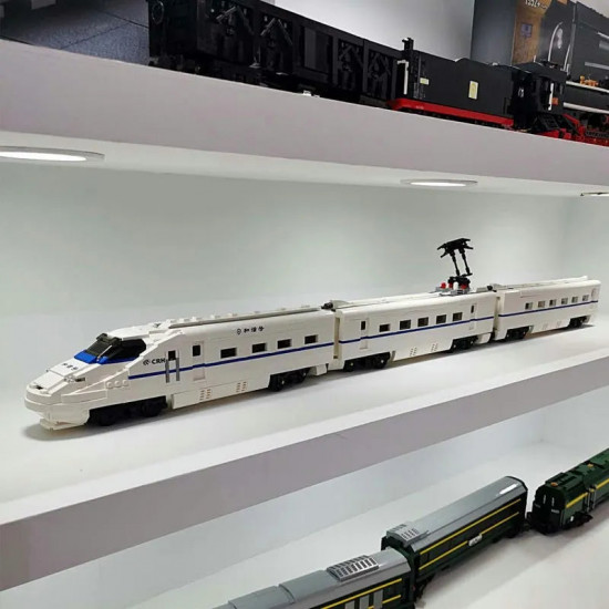 moc motorized rc app high-speed crh2 train bricks toy moc motorized rc app high-speed crh2 train bricks toy
