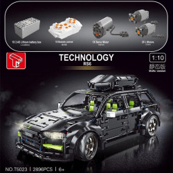 moc motorized rc audi rs6 avant racing car bricks toy t5023