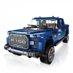 moc motorized rc ford f-150 raptor pickup truck bricks toy