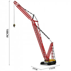 moc motorized rc lr13000 crawler crane bricks toy