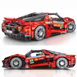 moc motorized supercar rc sports racing car bricks toy