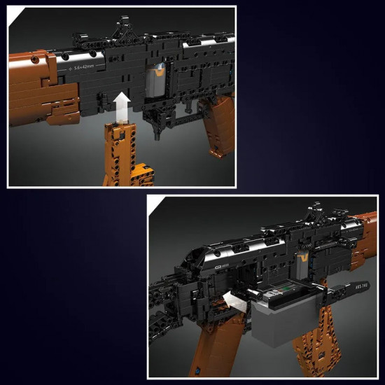 moc motorized weapon ak47 assault rifle bricks toy 14020 moc motorized weapon ak47 assault rifle bricks toy 14020
