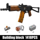 moc motorized weapon ak47 assault rifle bricks toy 14020 moc motorized weapon ak47 assault rifle bricks toy 14020