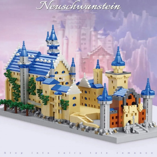 moc neuschwanstein castle mini bricks toys 92041 moc neuschwanstein castle mini bricks toys 92041