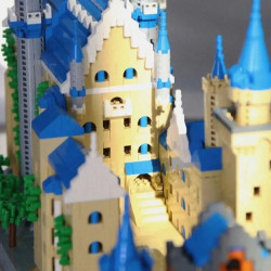 moc neuschwanstein castle mini bricks toys 92041