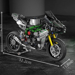 moc ninja fast racing motorcycle kids bricks toys