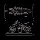 moc off-road kawasaki kx450 motocross bricks toy t3033 moc off-road kawasaki kx450 motocross bricks toy t3033