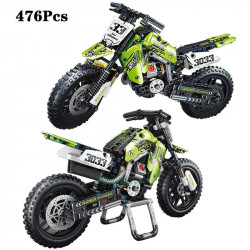 moc off-road kawasaki kx450 motocross bricks toy t3033