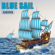 moc pirates caribbean blue sail ship bricks toys moc pirates caribbean blue sail ship bricks toys