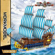 moc pirates caribbean blue sail ship bricks toys moc pirates caribbean blue sail ship bricks toys